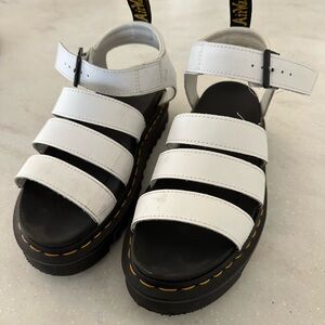 Dr. Martens White Leather Strap Sandal Women’s